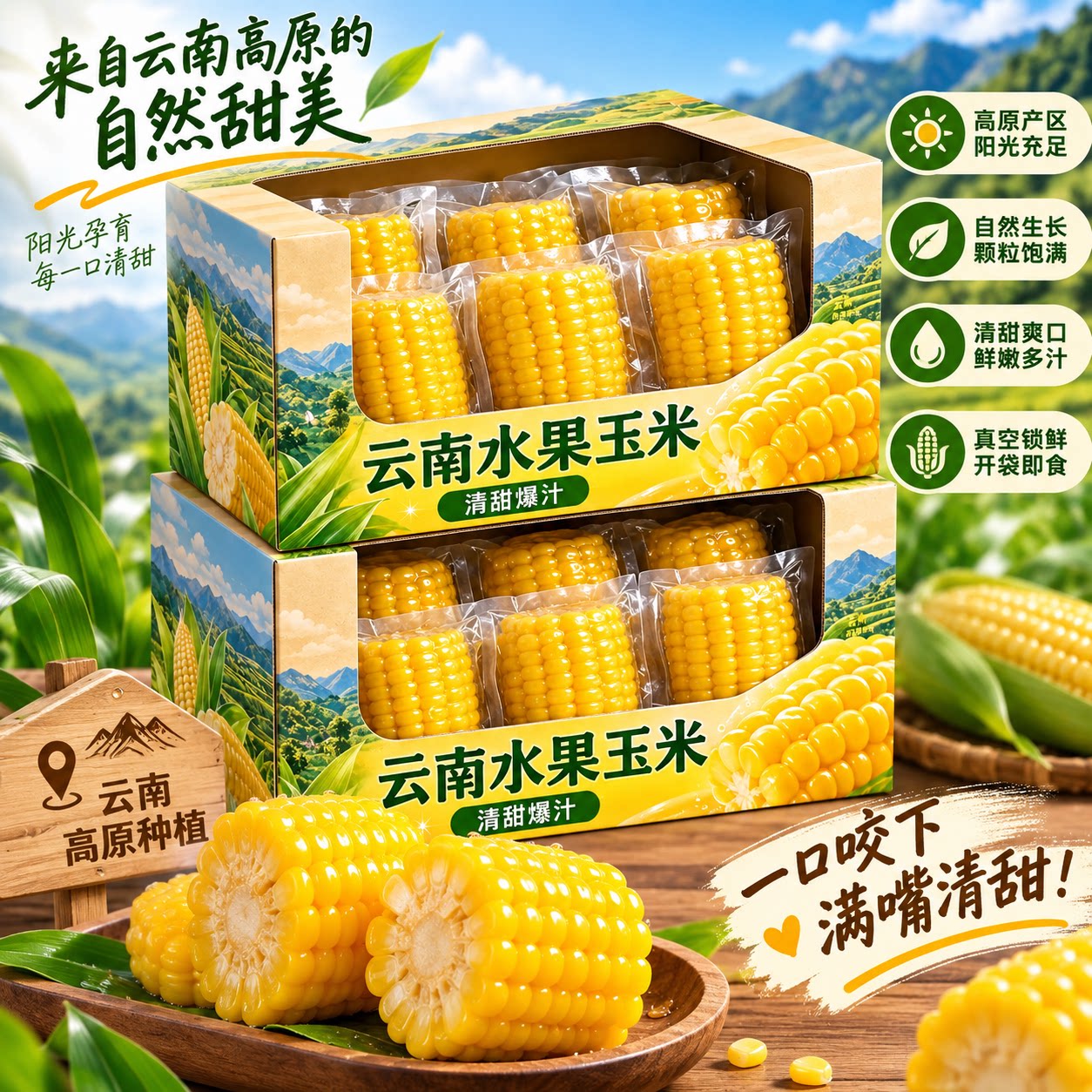 即食玉米段低脂饱腹健身代餐速食