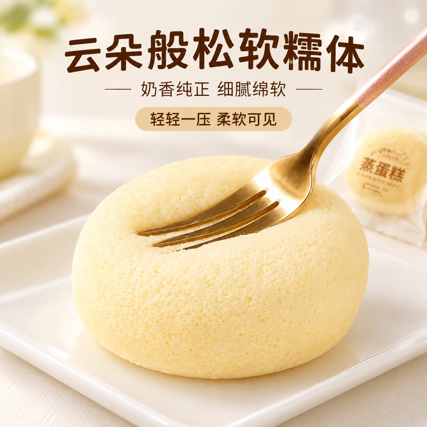 港式木糖醇奶香蒸蛋糕独立装