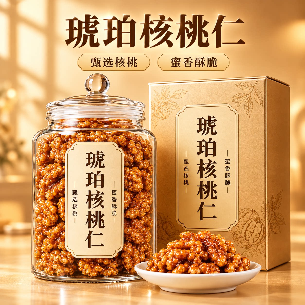 蜂蜜琥珀核桃仁官方旗舰店核桃仁
