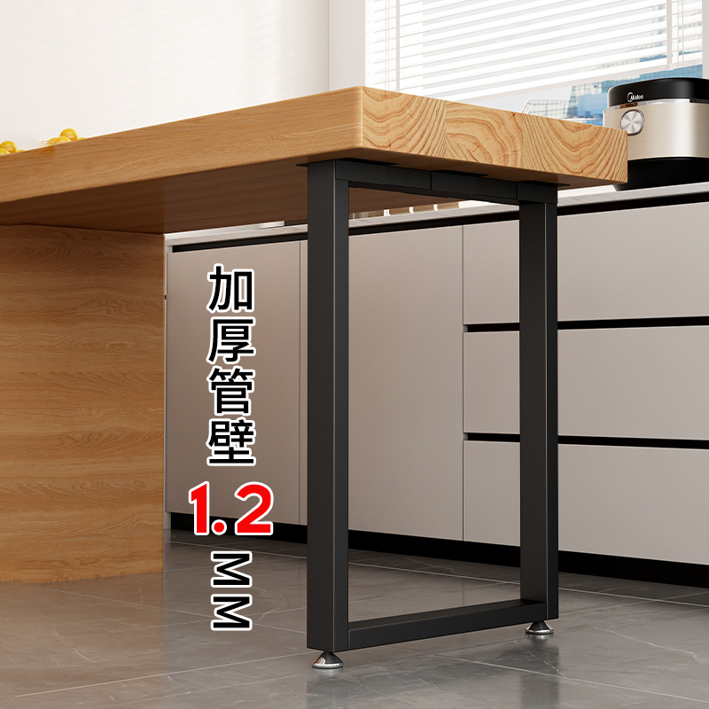 铁艺桌腿支架吧台桌餐边柜定制支撑架梳妆台电脑桌腿架子金属台脚