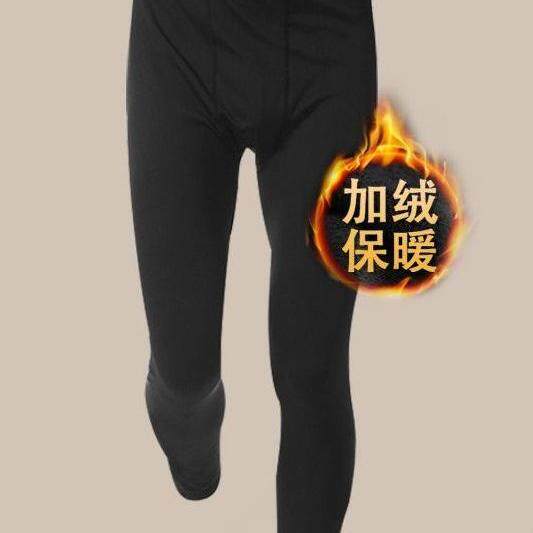 2025新款运动紧身加绒打底男健身秋裤冬季跑步篮球压缩丝袜高弹训