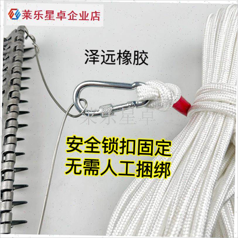 钓鱼搂草除草器除草耙子双排w清理水草工具野钓打窝清草窝水草耙.