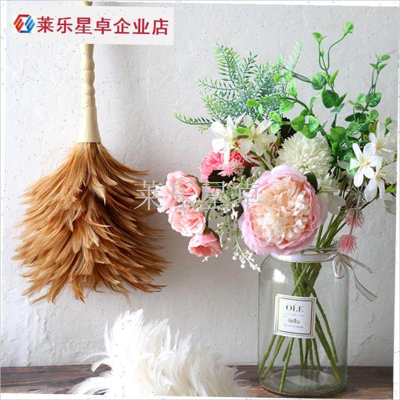 天然鸡毛掸子打扫卫生掸灰尘车用掸E子床上扫灰神器家用清洁除尘.