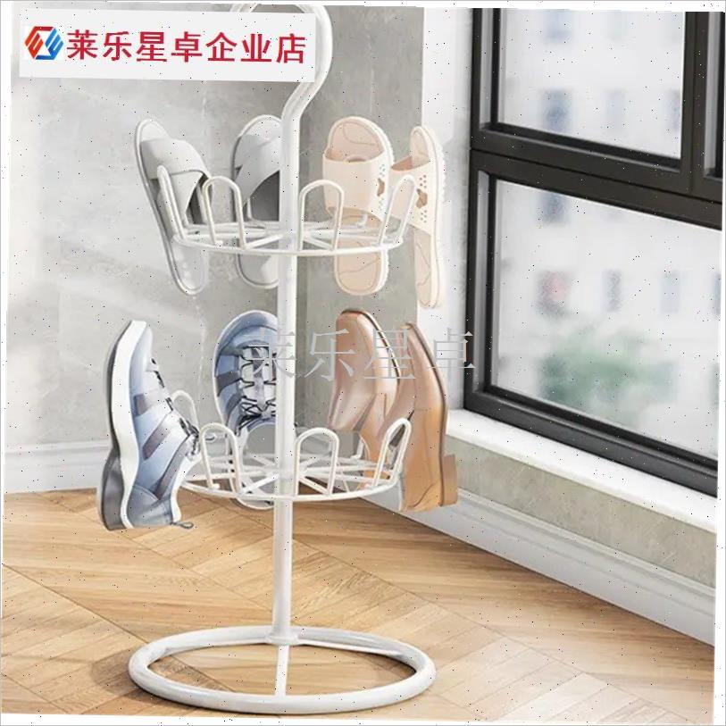 晾鞋架室外阳台落地o凉鞋架铁艺晾晒鞋架旋转挂鞋架晒鞋子家用收.