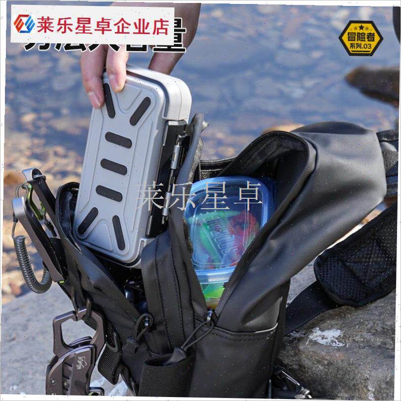 日本进口MUJIE路亚包斜挎包多功E能腰包单肩背包钓鱼渔具竿包垂.