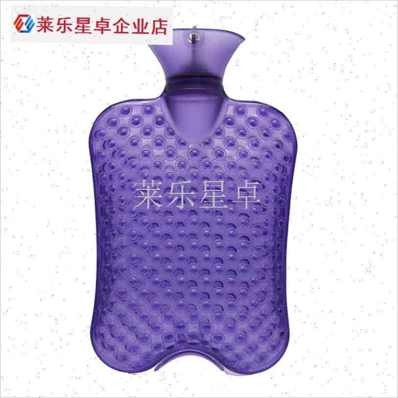 加厚防爆热水袋冲注水双面防烫暖水袋高J密度pvc大容量暖手宝灌.