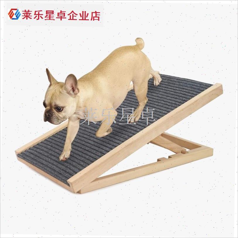 狗狗爬梯实木宠h物楼梯台阶小狗斜坡可折叠床边沙发迷你梯子猫咪.