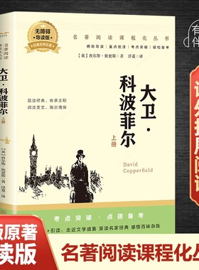 大卫科波菲尔正版原著高中生狄更斯经典长篇小说世界文学名著大卫科波菲儿david copperfield 大卫科波菲尔书初高中生课外阅读书籍