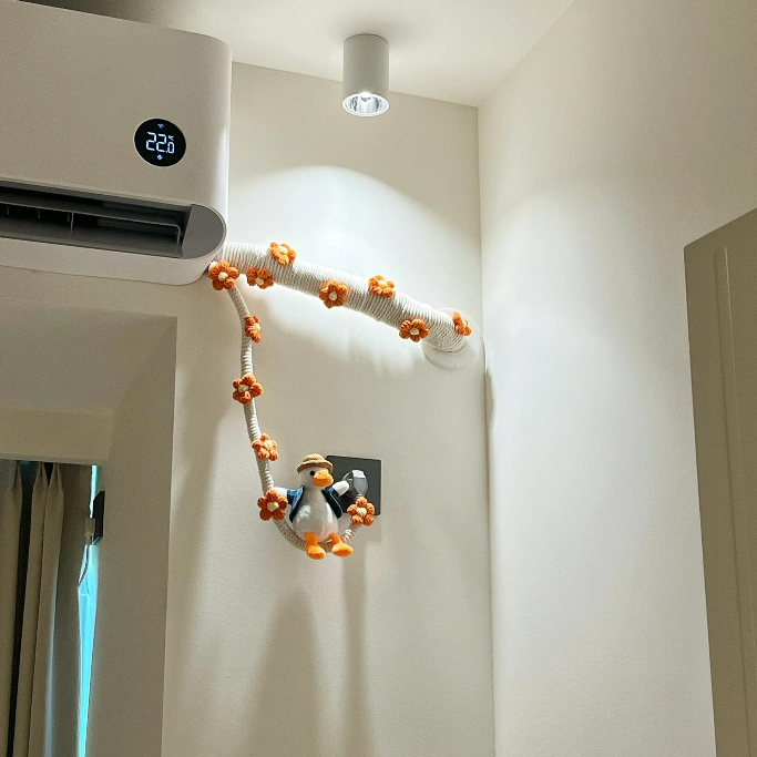 空调管子装饰遮挡遮丑神器美化麻绳线包管可爱创意缠绕壁挂卧室