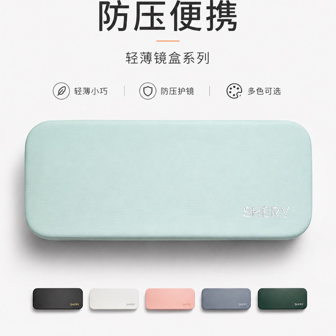 眼镜盒便携小巧男女学生高颜值抗压防摔简约太阳镜墨镜多巴胺收纳