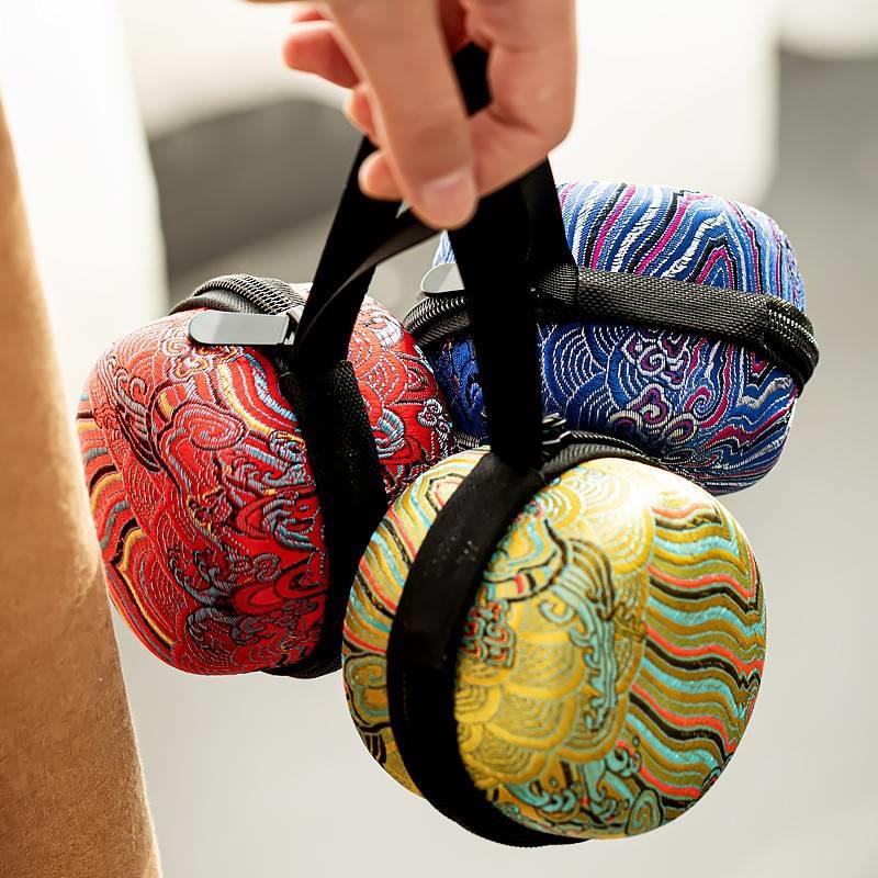 旅行茶具收纳包茶壶收纳袋建盏茶杯主人杯单杯盖碗快客杯包收纳盒