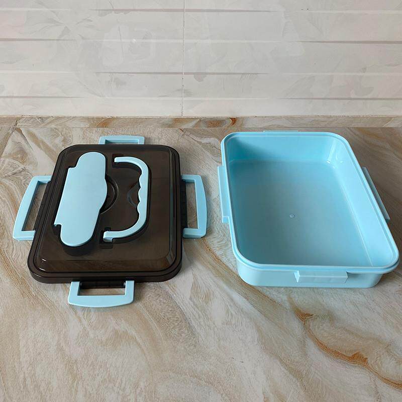 304不锈钢学生饭盒餐盒小号外壳塑料三四格餐盘盖子底盒底盘配件