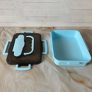 304不锈钢学生饭盒餐盒小号外壳塑料三四格餐盘盖子底盒底盘配件