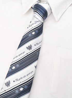 【颜沐溪】 第三防线 原创正品jK/dk制服校供蓝白领带学生男女款