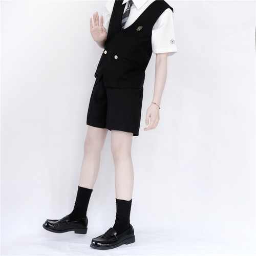 颜沐溪西裤原创dk制服夏季