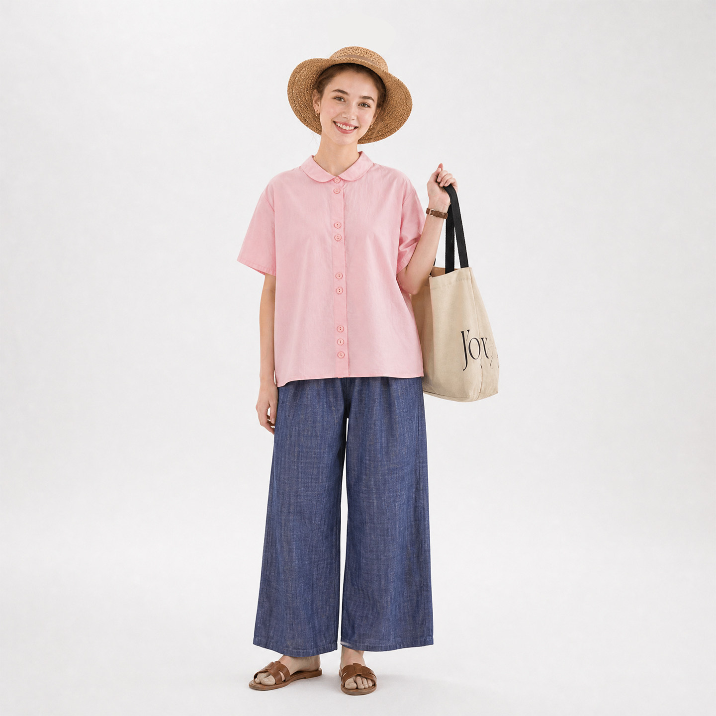 百搭女装短袖衬衫夏季翻领上衣
