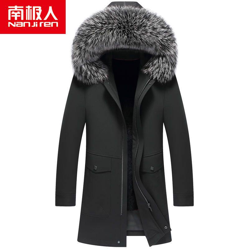 海宁派克服男冬季整貂皮毛一体可拆卸内胆真毛皮草加厚风衣外套潮