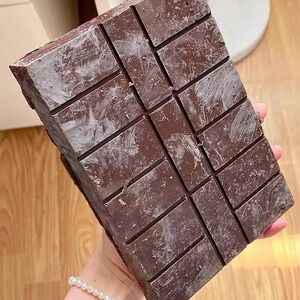 72%黑巧边角料黑巧克力可可液块纯可可脂烘焙用大板纯度醇黑大块