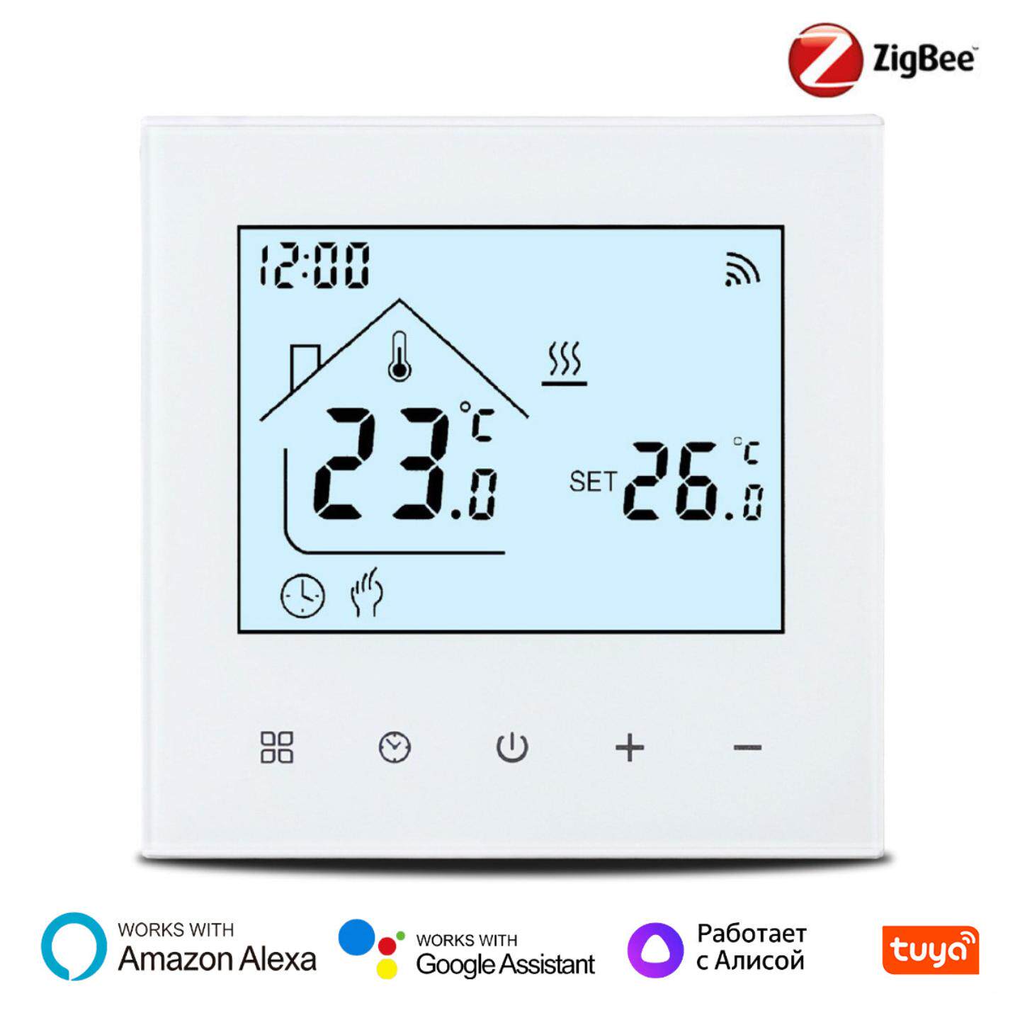 涂鸦zigbee地暖温控器app定时语音控制地暖开关面板电暖水暖锅炉