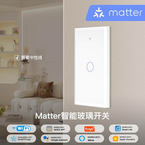 matter WiFi智能家居美规智能开关HomeKit alexa google home app