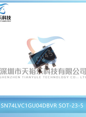原装 SN74LVC1GU04DBVR 封装SOT-23-5 单路反相门芯片IC