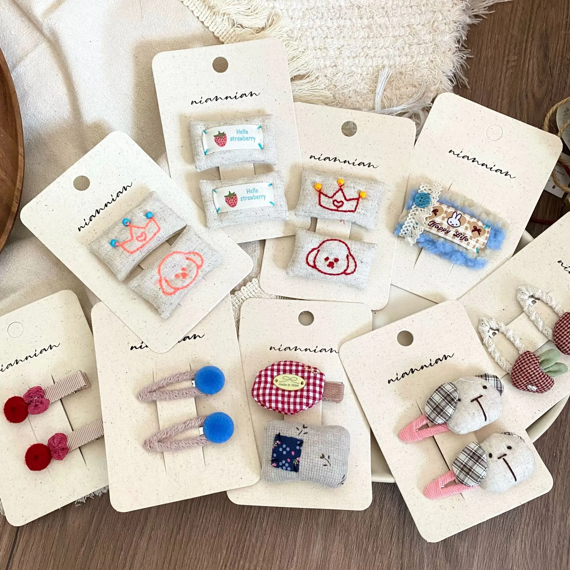 念念新款韩风布艺小动物儿童发夹发卡边夹枕头夹,童装/婴儿装/亲子装,发饰,淘宝优惠券,粉丝福利购,淘宝优惠卷