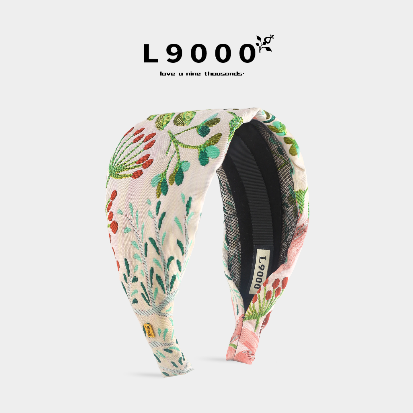 L9000/富家千金发箍女款高颅顶2026女新款发饰度假树叶发带大头围