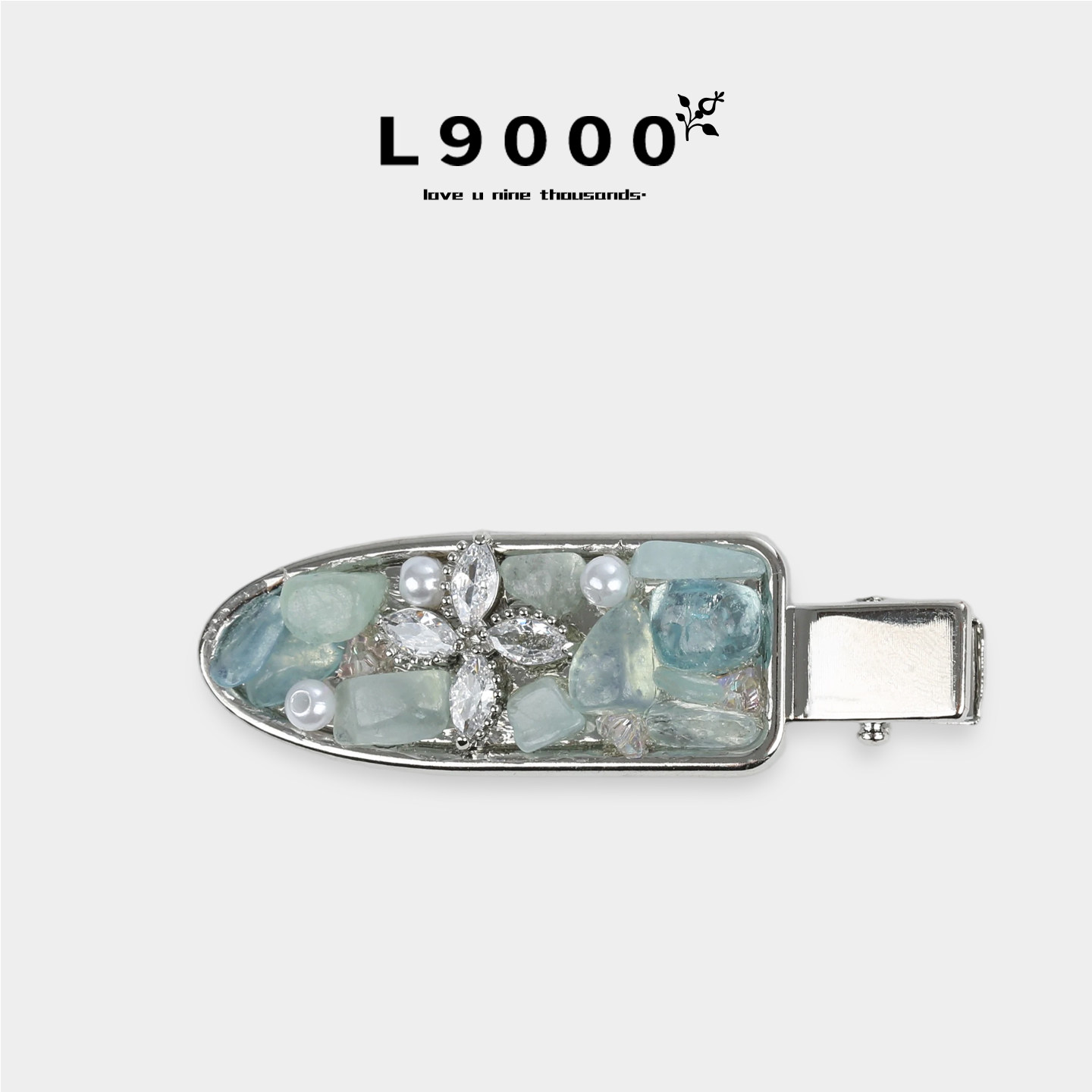 L9000/蓝碎石刘海边夹原创仿珍珠发夹韩国高档精品头饰高档鸭嘴夹,饰品/流行首饰/时尚饰品新,发饰,淘宝优惠券,粉丝福利购,淘宝优惠卷