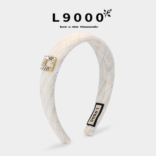 小香风发卡春夏 高颅顶高级感头饰洋气时尚 L9000 白色发箍2026新款