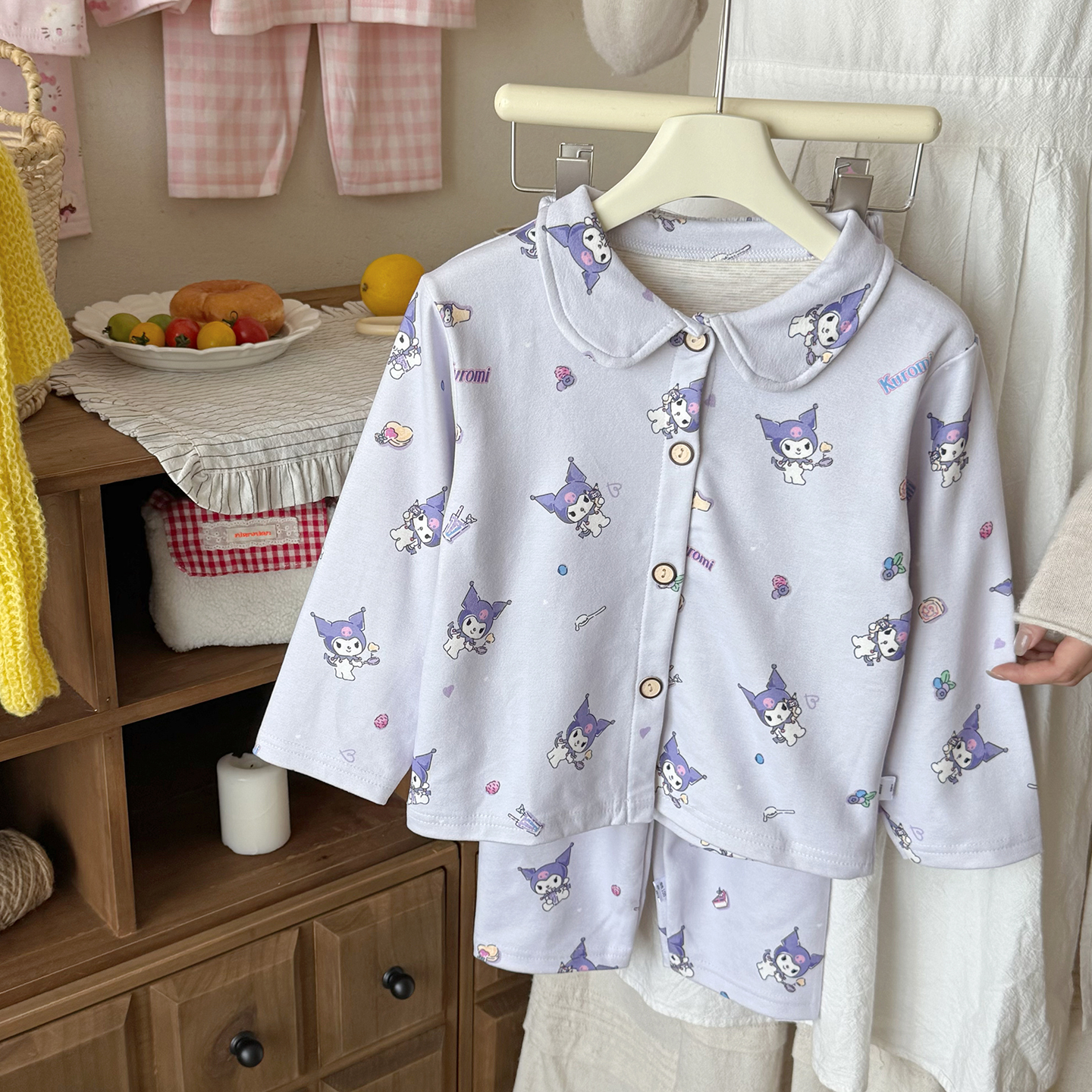 婴幼儿家居服德绒套装秋天宝宝衣服男女童儿童开衫睡衣两件套冬季