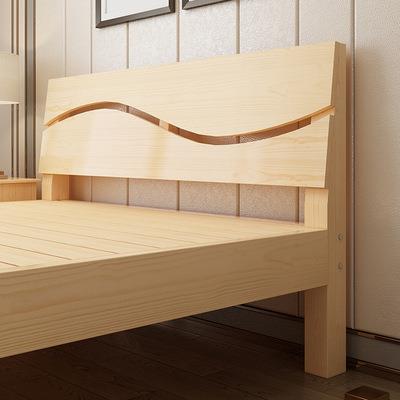 单人床小户九实木八长小户型2一米宽1二五学生1长一米一米户型的