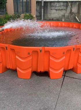 挡水板防洪防汛ABS红色塑料抗洪板L型地下车库物业组合移动式闸门