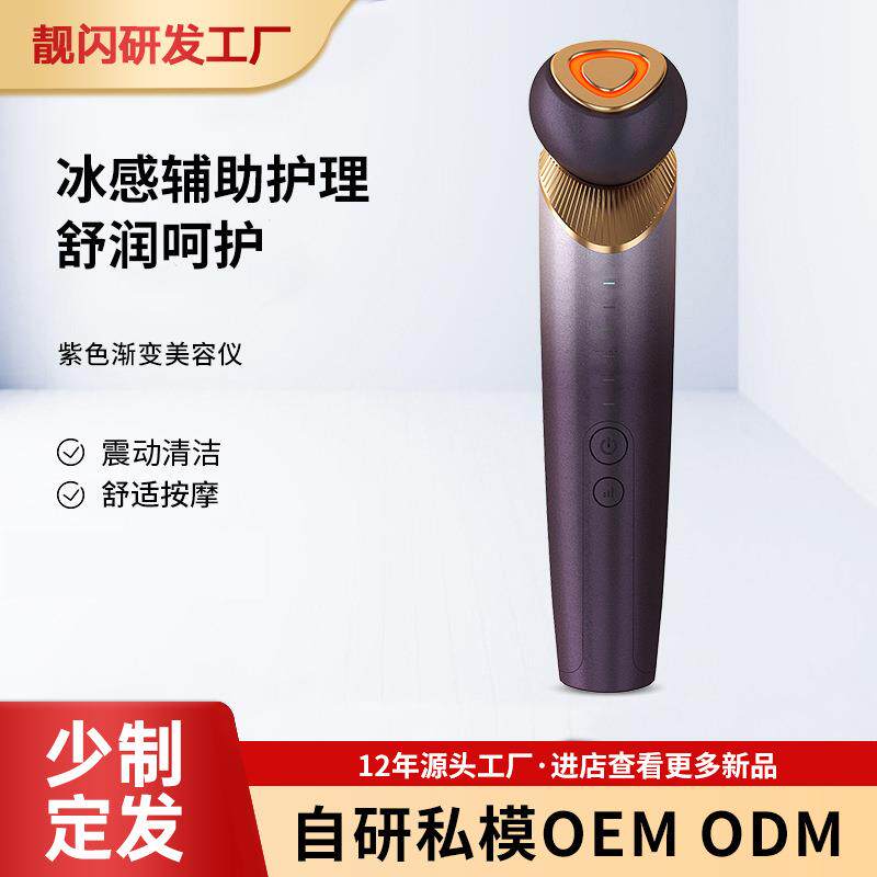 新款仪器家用脸部导入仪温感洁面按摩仪振动仪器