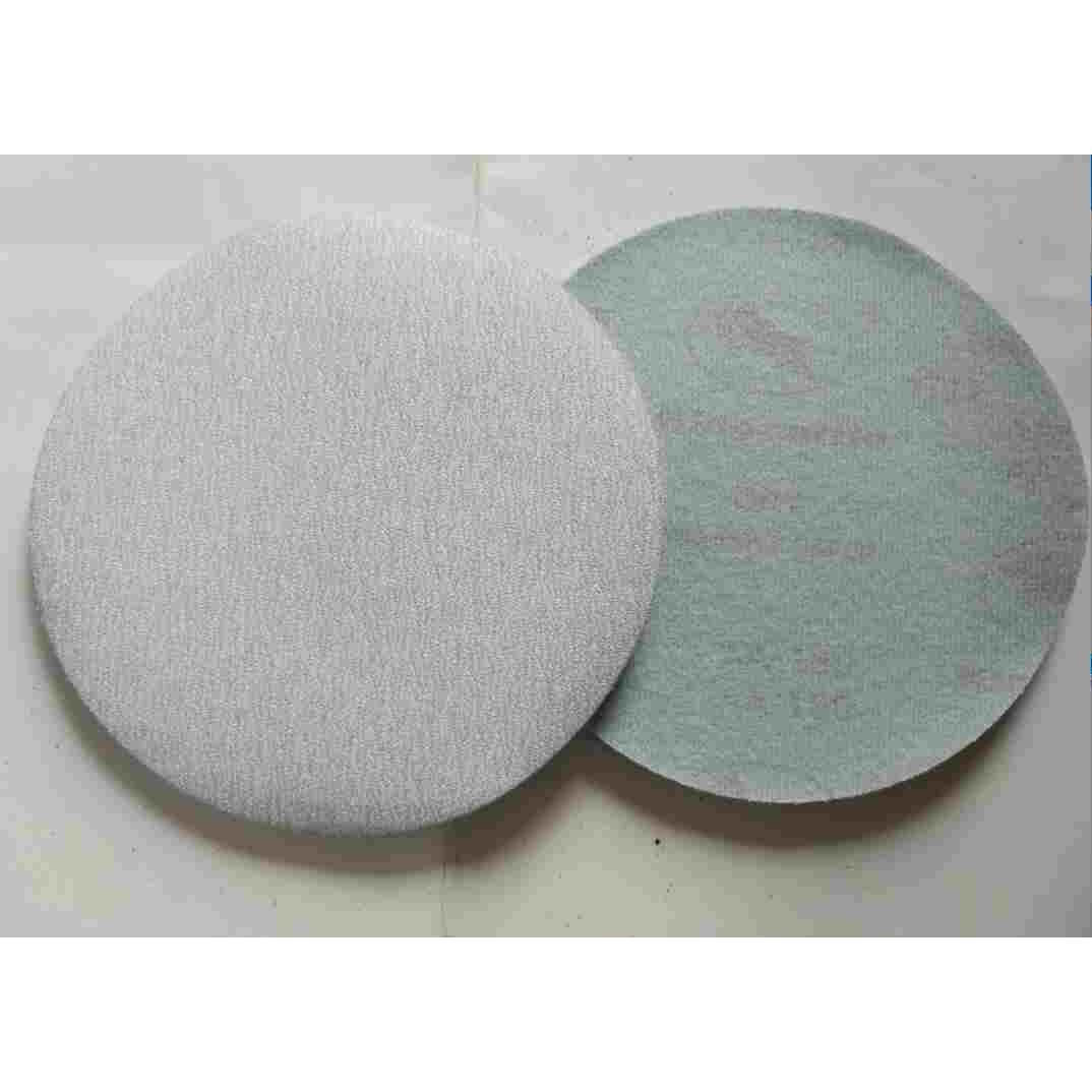 9寸225mm锋芒白砂圆盘拉绒打磨片气磨机植绒自粘干磨砂纸包邮
