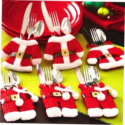 Christmas table decoration cutlery set cutlery set clothes p
