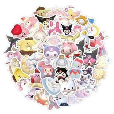 2023 50/100pc 3D Avatar Sanrio Sticker Cartoon Cute Girl DIY