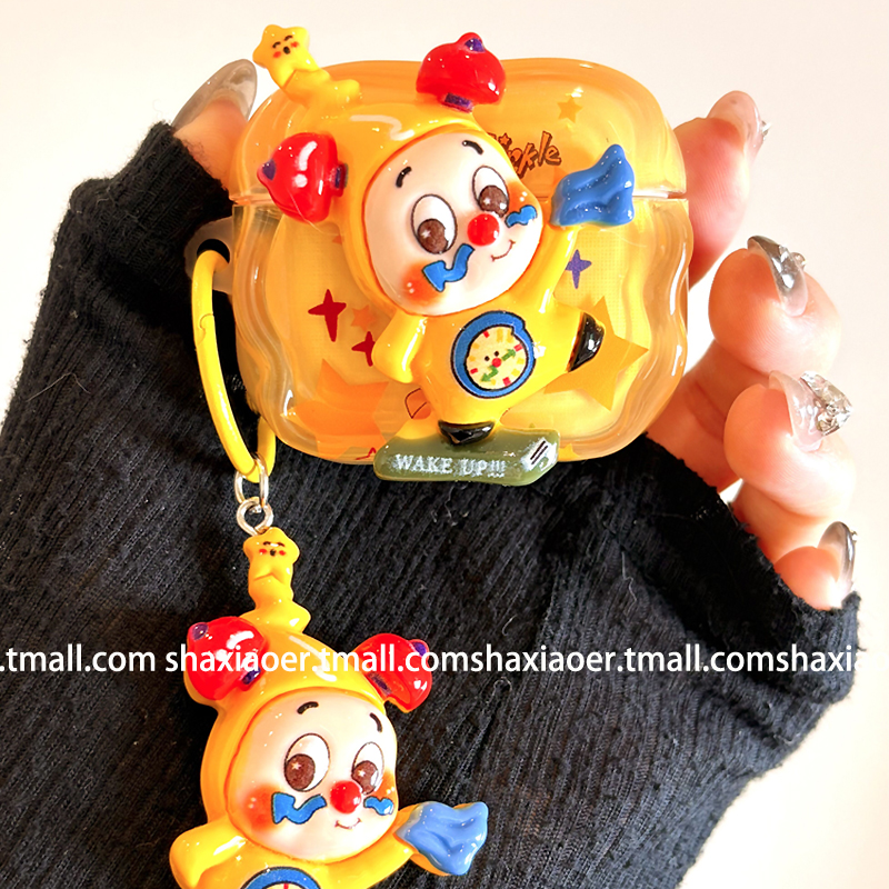 适用苹果耳机壳立体星星人