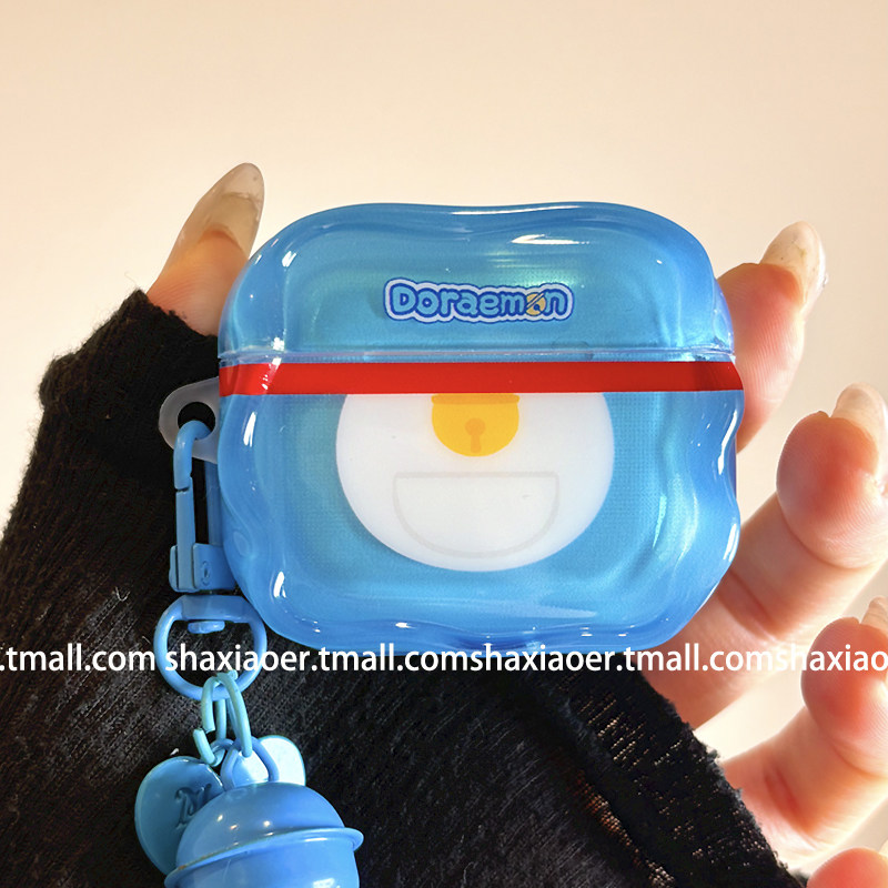 可爱多啦A梦口袋适用airpods4保护壳airpodspro3保护套新款苹果耳机保护壳pro2耳机套女款二三4代耳机壳趣味,3C数码配件,耳机保护套,淘宝优惠券,粉丝福利购,淘宝优惠卷