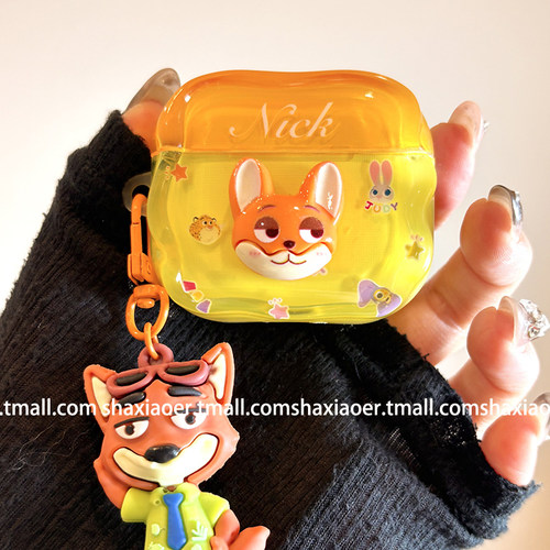 适用苹果耳机壳可爱情侣