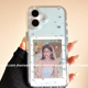 ins风赵露思diy小卡片透明适用苹果17promax手机壳iphone16pro女款 15新款 13防摔14保护套简约韩风小众少女心