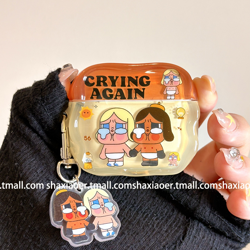 超火泡泡玛特带挂件耳机壳