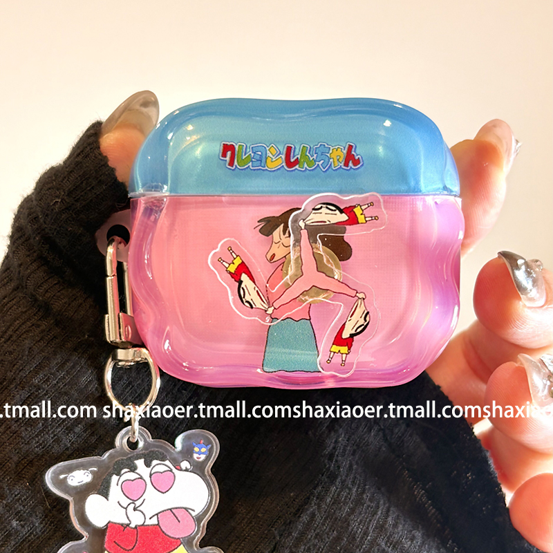 适用苹果耳机壳可爱卡通情侣