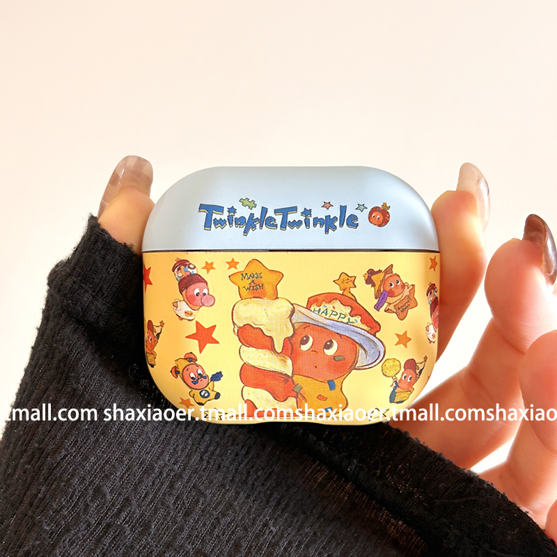 适用苹果耳机壳星星人卡通