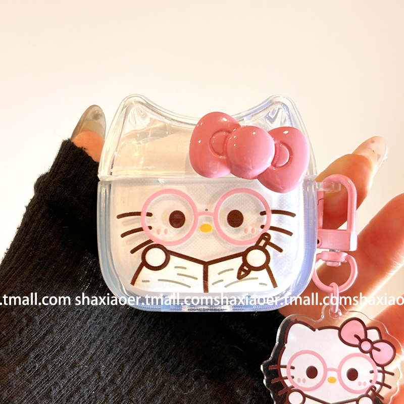 适用苹果耳机壳透明卡通