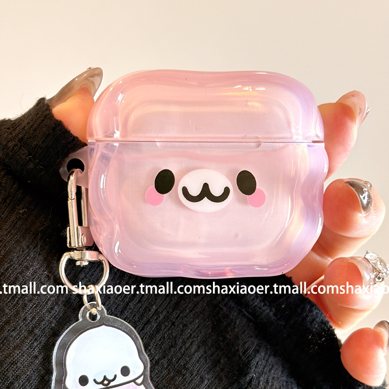 适用苹果耳机壳可爱卡通情侣