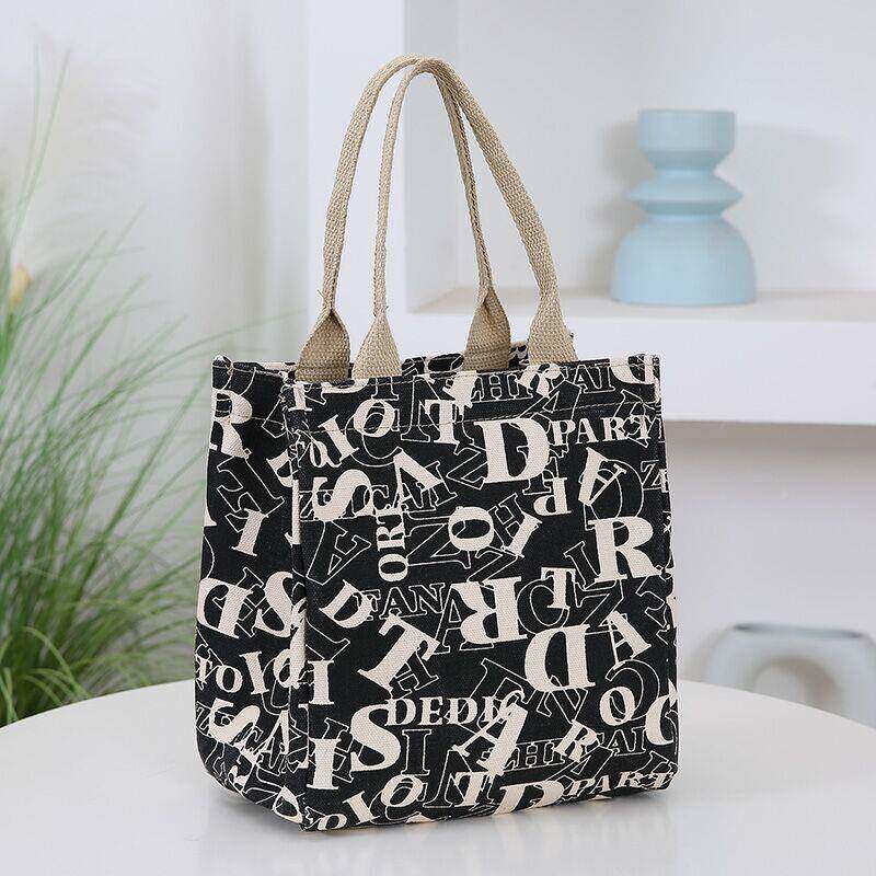 饭袋保温便盒当手提包生带饭防水装防油上班餐包加厚铝箔加厚字母