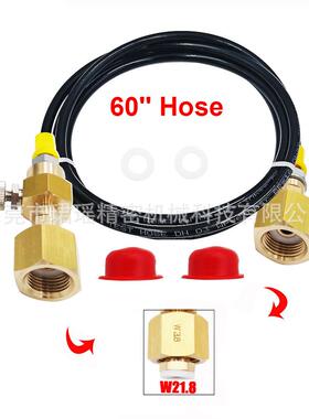 跨境焊接二氧化碳CO2大瓶转充气接头过气管导气CGA20,W21.8气动