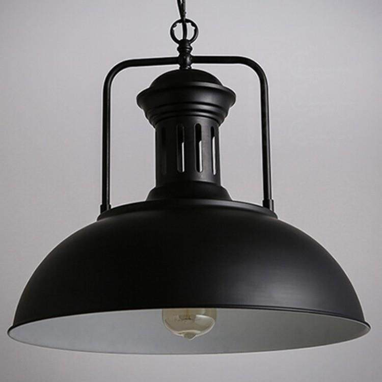 复古loft工业风吊灯单头创意个性美式咖啡厅酒吧餐厅怀旧锅盖灯罩