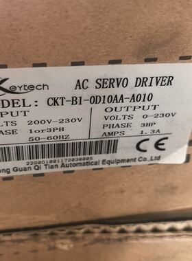 keytech CKT-B1-0D10AA-A010伺服驱动