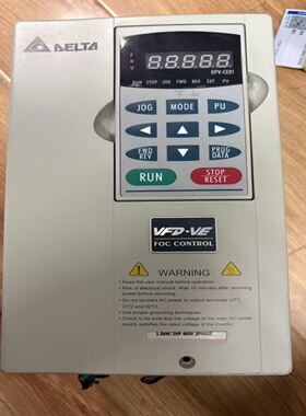 VFD015V43A-2拆机台达变频器1.5KW 380